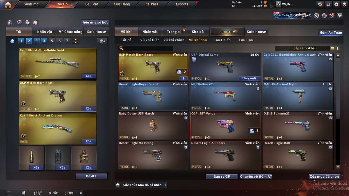 shop acc cf uy tin gia re
